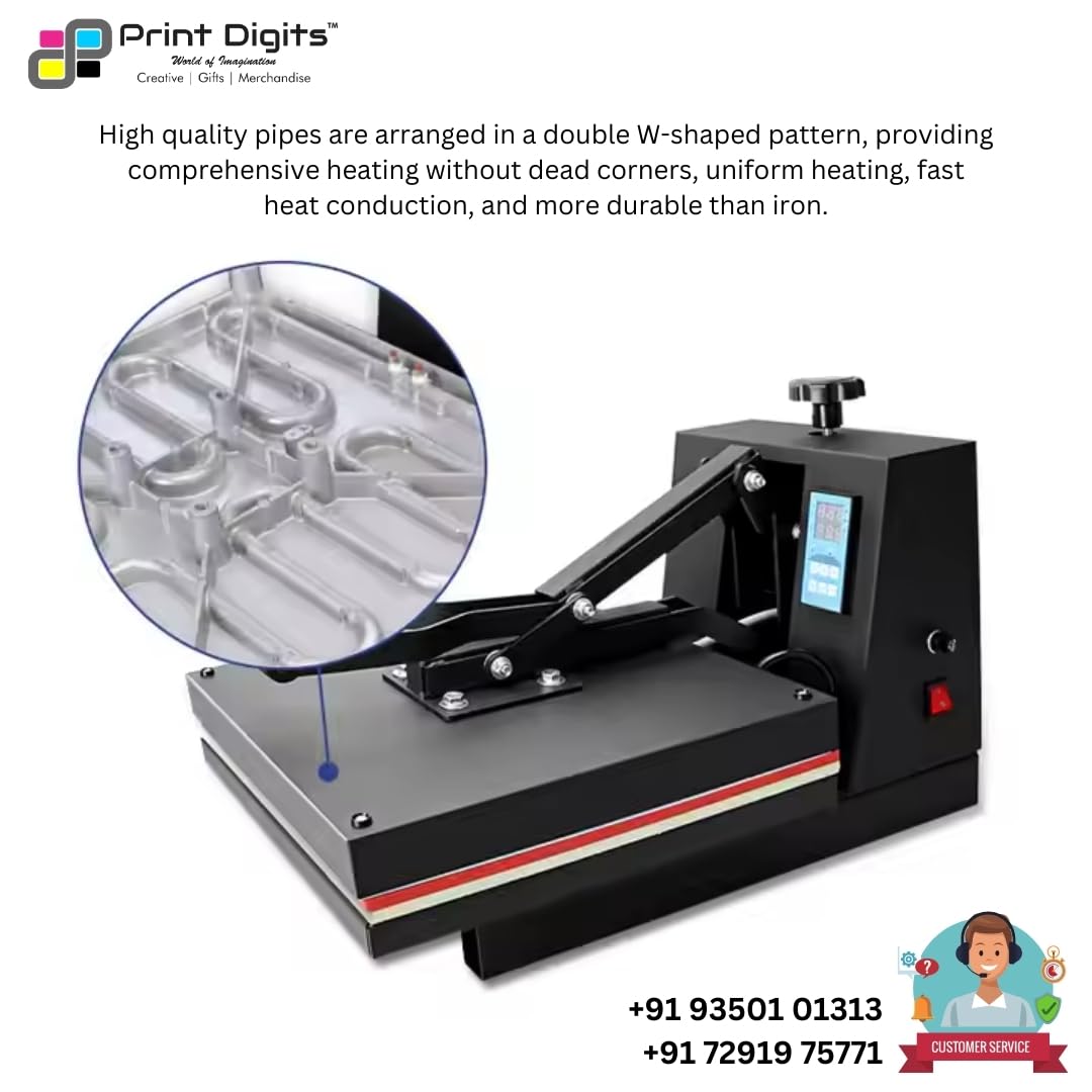 Print Digits 15x15 Inch Heat Press Machine – Heavy Duty for T-Shirts Printing - Image 3