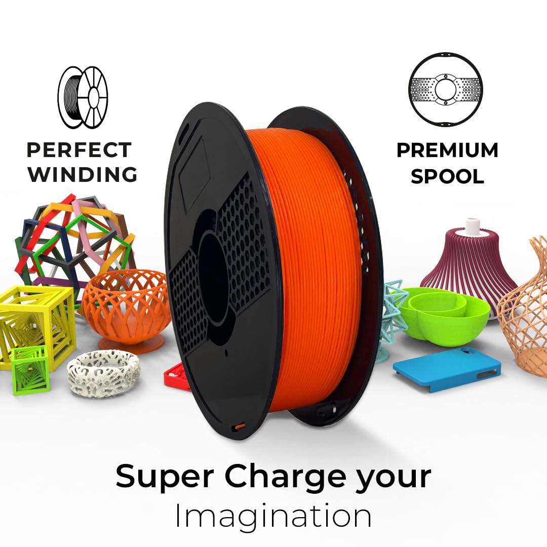 NFIL3D Premium HS PLA+ Tangy Orange - 3D Printing Filament | Compatible with All 3D Printers - Image 3