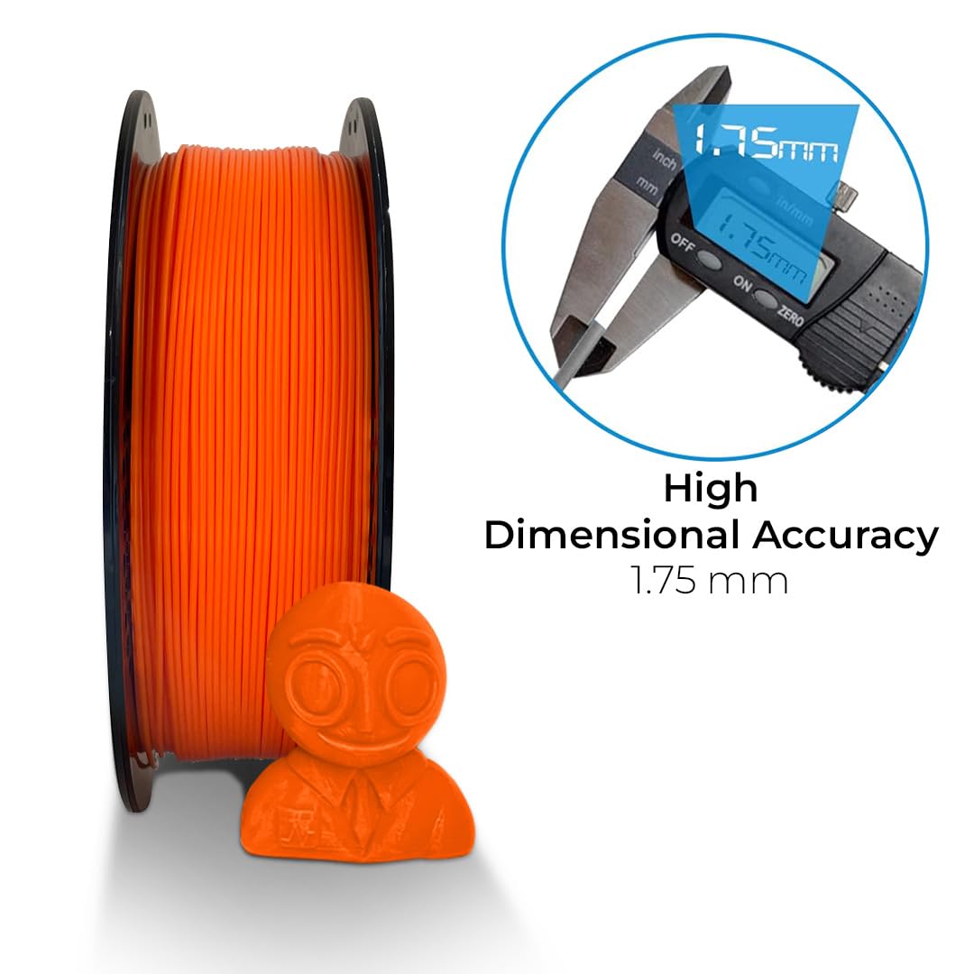 NFIL3D Premium HS PLA+ Tangy Orange - 3D Printing Filament | Compatible with All 3D Printers - Image 2