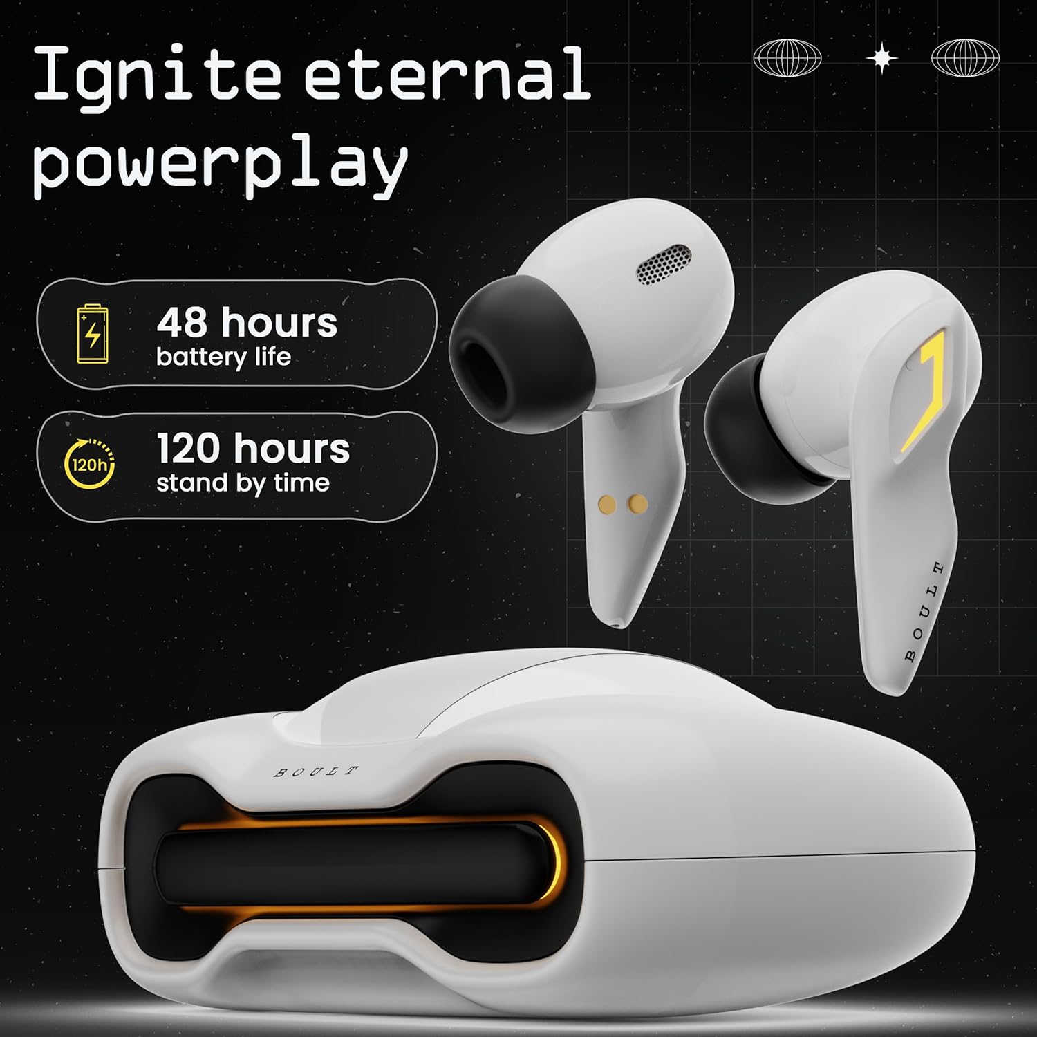 Boult Audio UFO Truly Wireless in Ear Earbuds with 48H Playtime, Built-in - Image 2